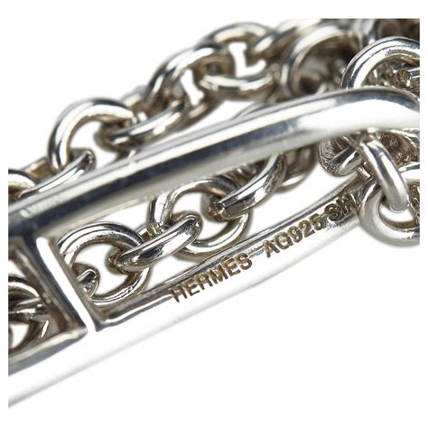 bracelet hermes argent chaine|hermes h bracelets.